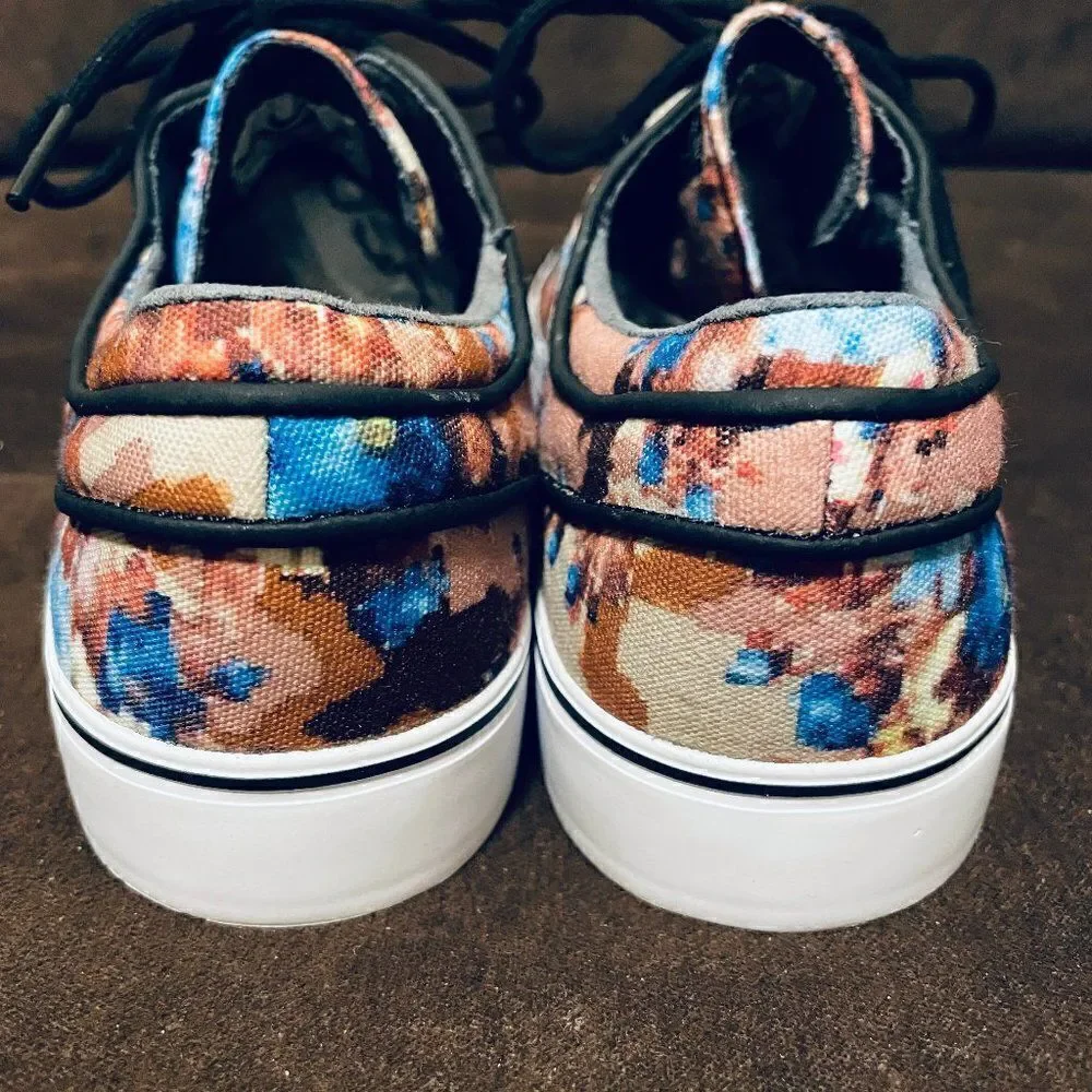 Nike SB skateboarding Stefan Janoski digi floral mens blue beige brown 13 US